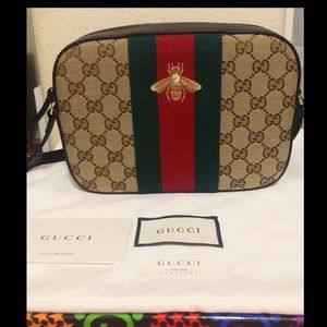 NWT Gucci GG Canvas Web Crossbody